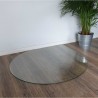 plaque de sol en verre pour poele forme goutte d'eau