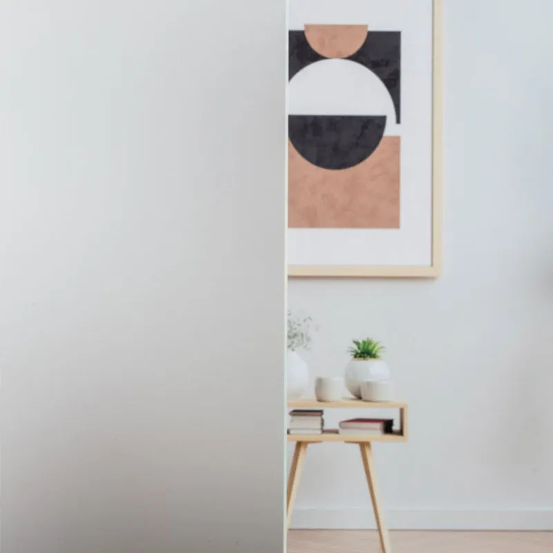 Verre feuilleté dépoli sur mesure