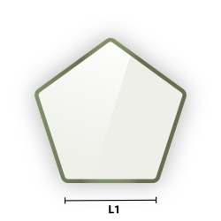 Verre classique Bords Polis