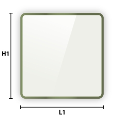 Verre feuilleté dépoli sur mesure