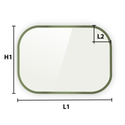 Verre trempé laqué sur mesure