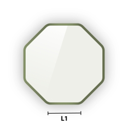 Verre trempé laqué sur mesure