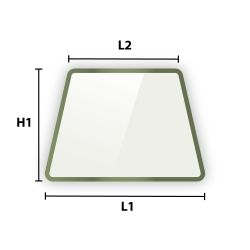 Verre trempé laqué sur mesure
