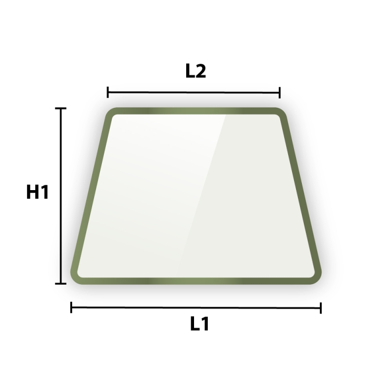 Verre trempé laqué sur mesure