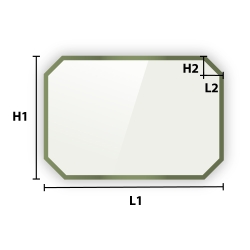 Verre fumé bronze sur mesure : vitrage trempé teinté noir
