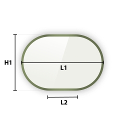 Verre trempé Gris sur mesure