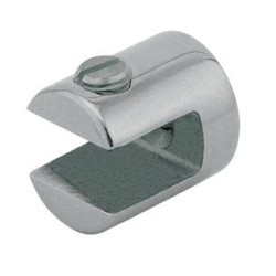Supports par 4 pour vitrine en verre ép. 6-8mm
