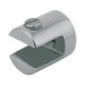 Supports par 4 pour vitrine en verre ép. 6-8mm
